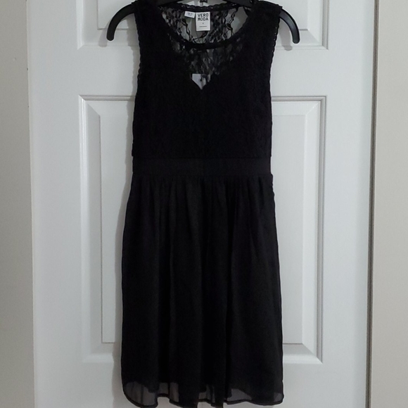 New With Tags Vero Moda Black Lace Dress Small - Picture 4 of 6